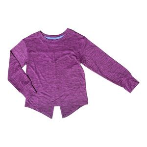 Xersion Girls' Long Sleeve Purple Top 7/8
